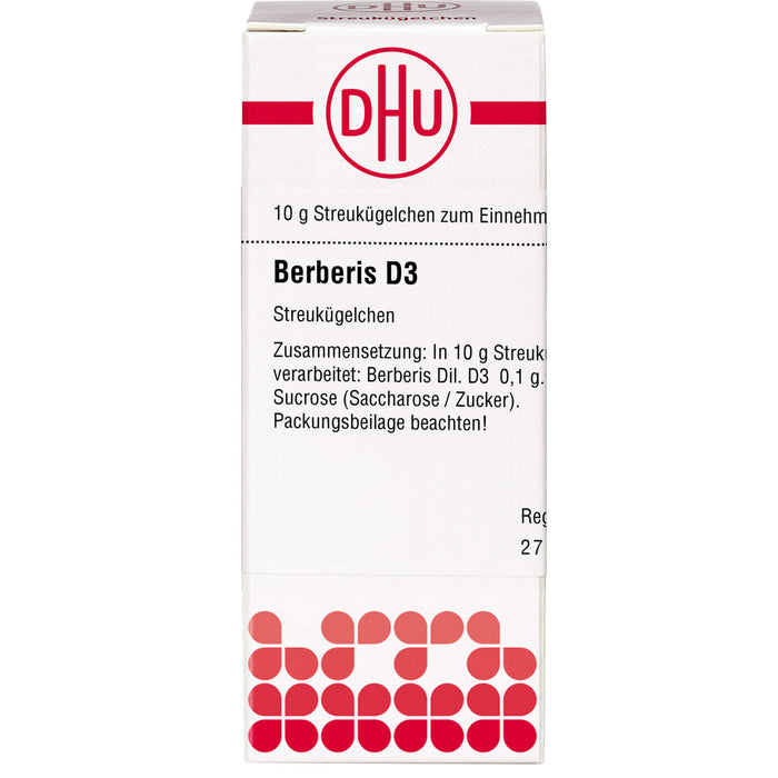 DHU Berberis D 3 Streukügelchen, 10 g Globuli