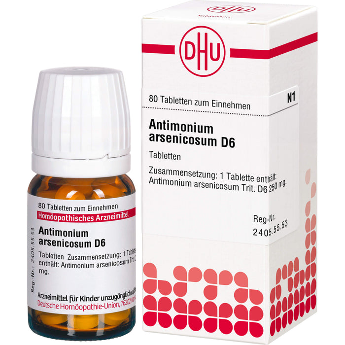 DHU Antimonium arsenicosum D6 Tabletten, 80 St. Tabletten