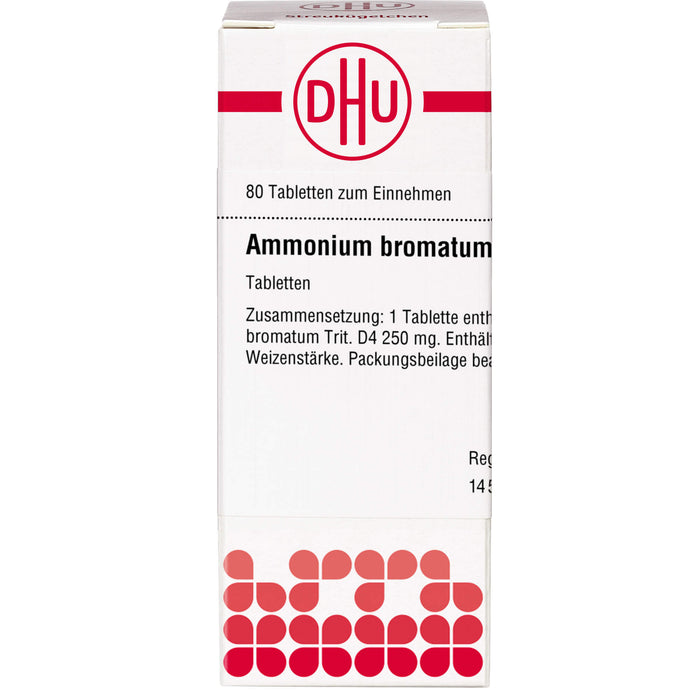 Ammonium bromatum D4 DHU Tabletten, 80 St. Tabletten