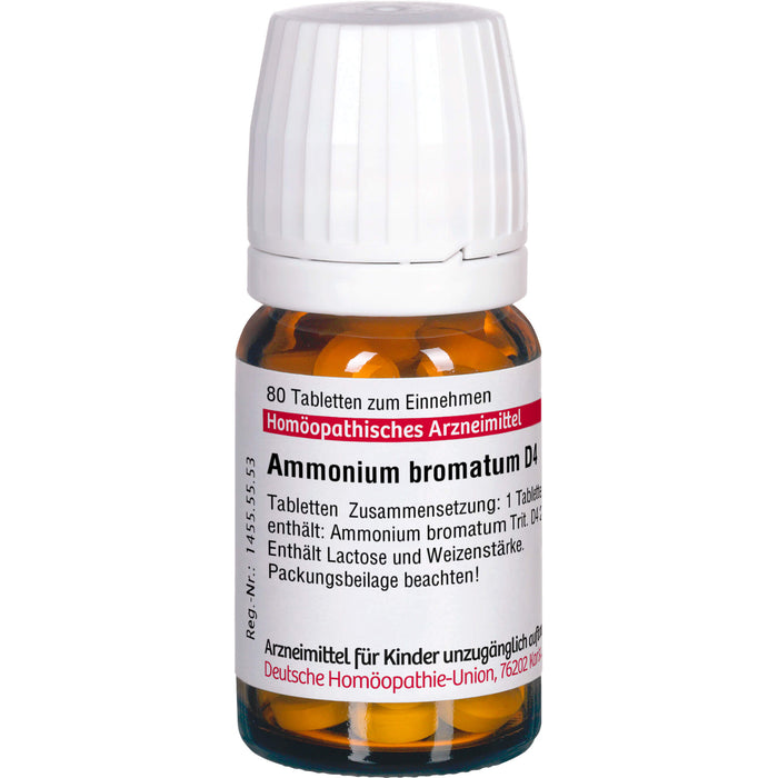 Ammonium bromatum D4 DHU Tabletten, 80 St. Tabletten