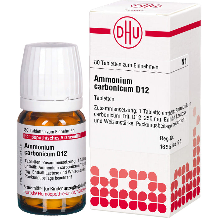 DHU Ammonium carbonicum D12 Tabletten, 80 pcs. Tablets