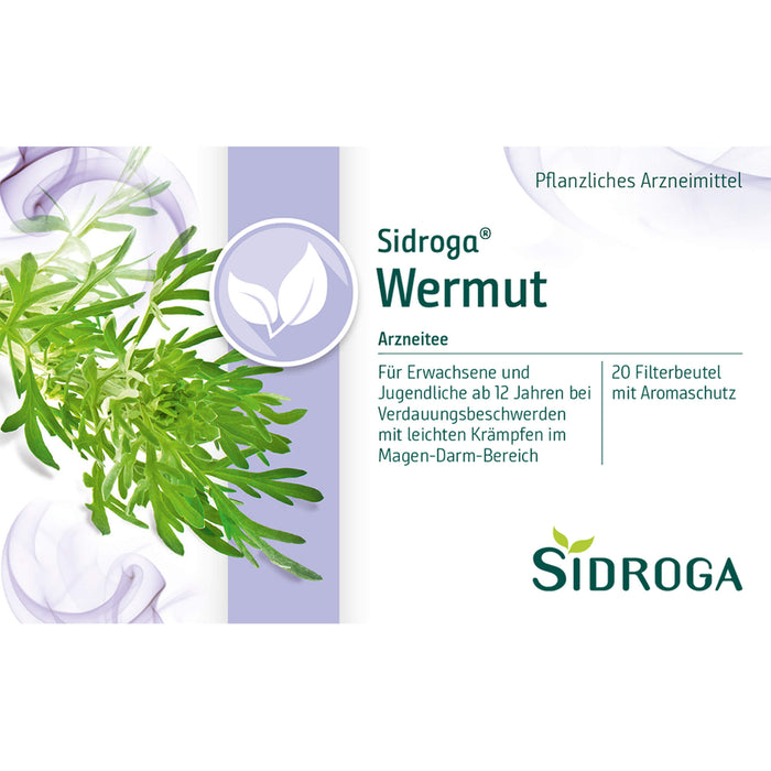 Sidroga Heilpflanzentee Wermut Filterbeutel, 20 pcs. Filter bag