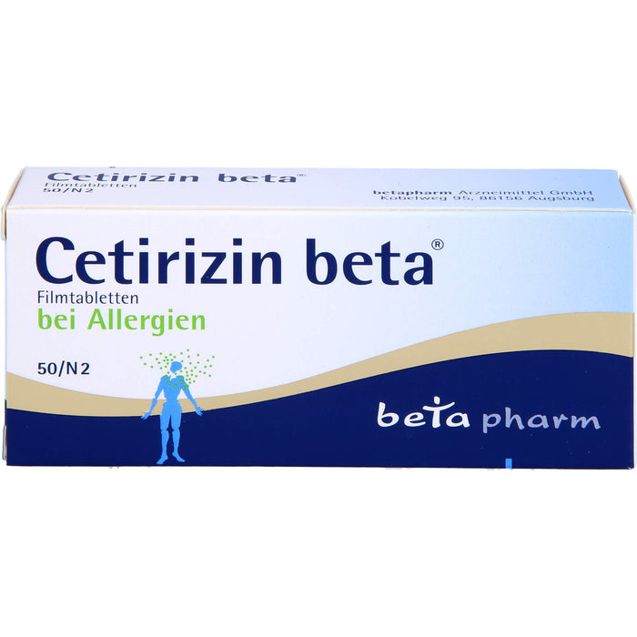 Cetirizin beta Filmtabletten, 50 pcs. Tablets