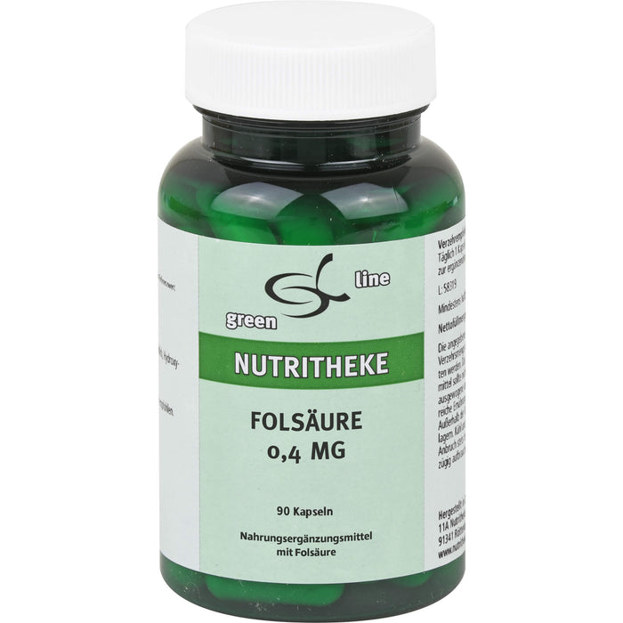 green line Nutritheke Folsäure 0,4 mg Kapseln, 90 pc Capsules