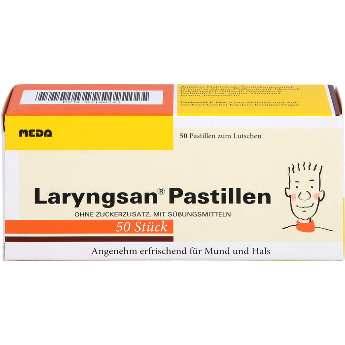 Laryngsan Pastillen erfrischend für Mund und Hals, 50 pcs. Pastilles