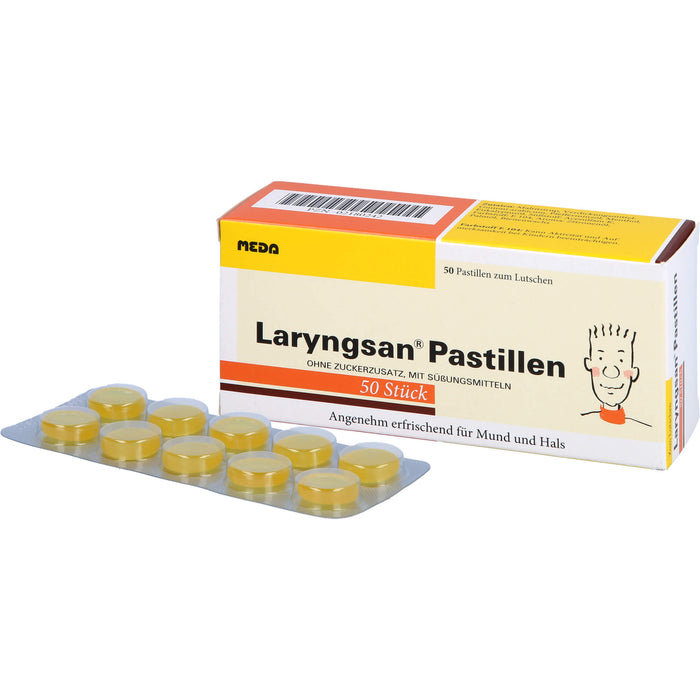 Laryngsan Pastillen erfrischend für Mund und Hals, 50 pc Pastilles