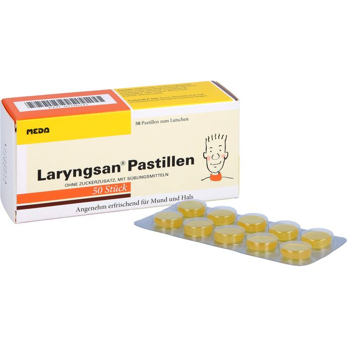 Laryngsan Pastillen erfrischend für Mund und Hals, 50 pc Pastilles