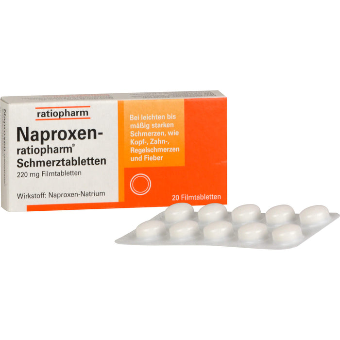 Naproxen-ratiopharm Schmerztabletten, 20 St. Tabletten