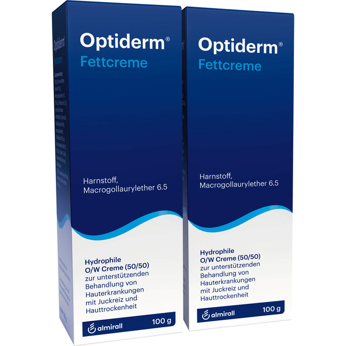 Optiderm Fettcreme bei Juckreiz und Hauttrockenheit, 200 g Cream