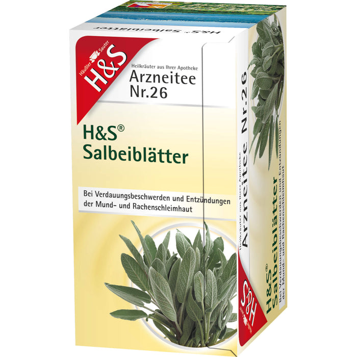 H&S Salbeiblätter Arzneitee, 20 pc Sac filtrant