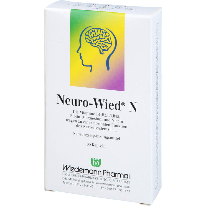 Neuro-Wied N Kapseln für eine normale Funktion des Nervensystems, 60 pc Capsules