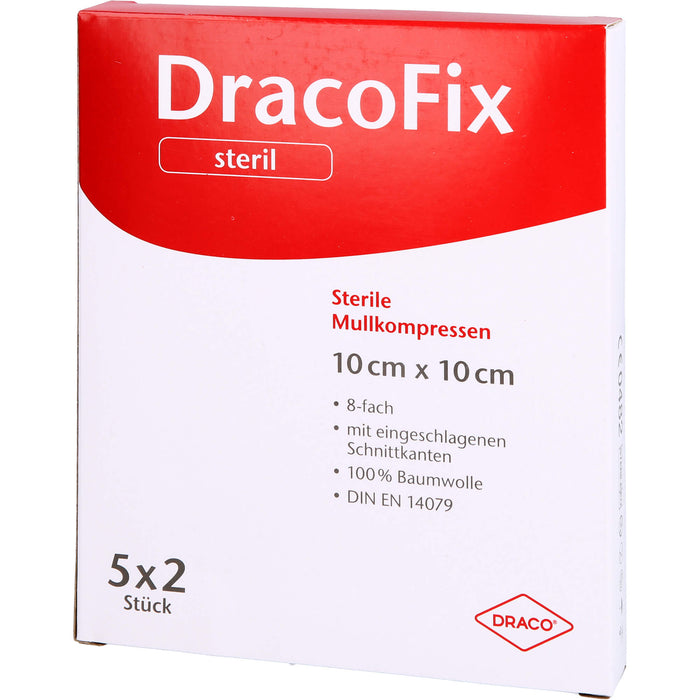 DRACOFIX PEEL KOM steril 10X10 8fach, 5X2 St KOM