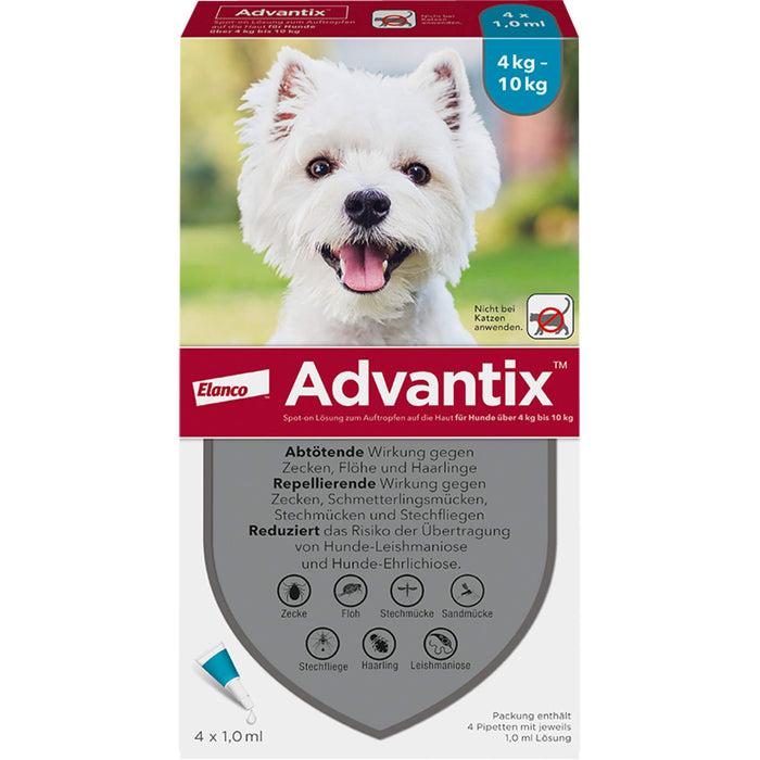 Advantix Spot-on Hund 4-10, 4 St LOE