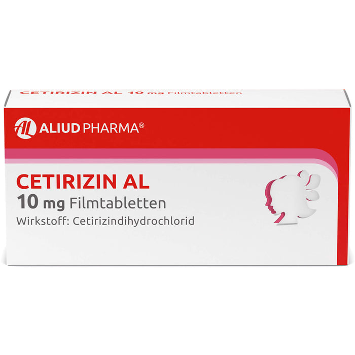 CETIRIZIN AL 10 mg Filmtabletten bei allergischen Erkrankungen, 50 pcs. Tablets