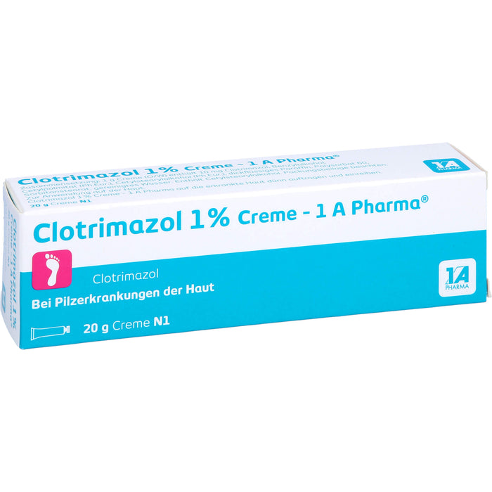 Clotrimazol 1 % Creme 1A Pharma bei Pilzerkrankungen der Haut, 20 g Creme