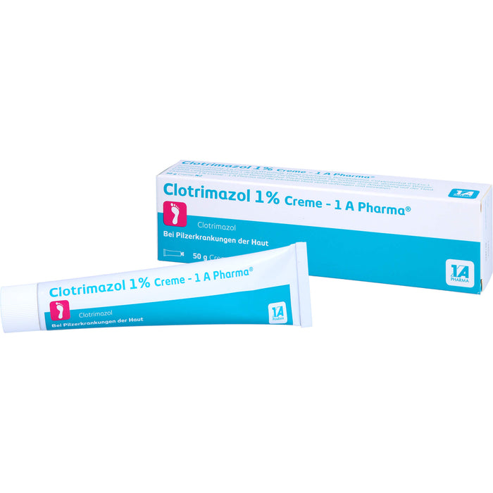 Clotrimazol 1% Creme - 1 A Pharma bei Pilzerkrankungen der Haut, 50 g Crème