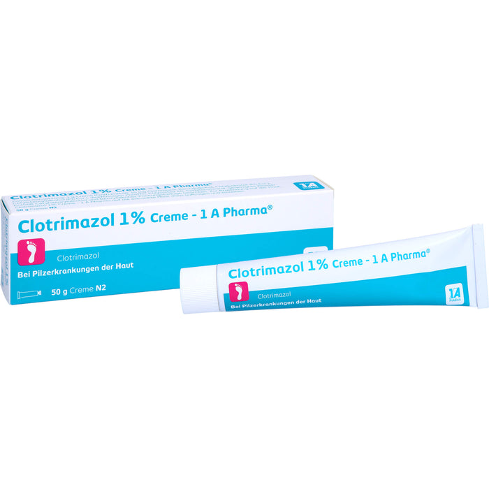 Clotrimazol 1% Creme - 1 A Pharma bei Pilzerkrankungen der Haut, 50 g Creme