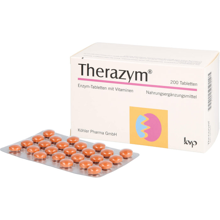 Therazym Tabletten mit Enzymen  und Vitaminen, 200 pcs. Tablets