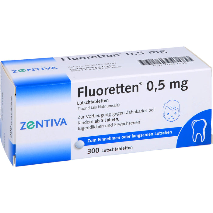 Fluoretten 0,5 mg Lutschtabletten, 300 St. Tabletten