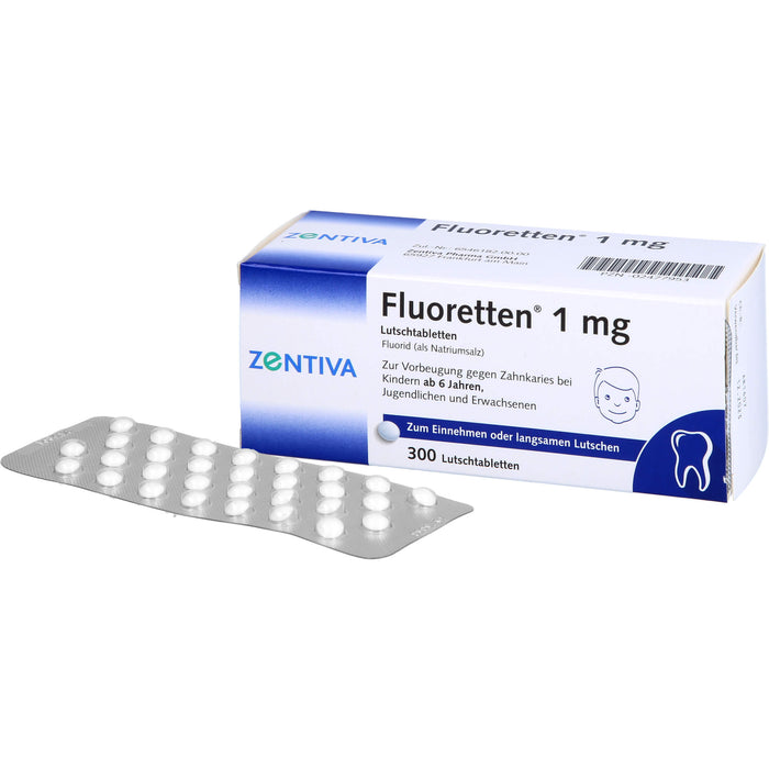 Fluoretten 1mg, 300 St. Tabletten