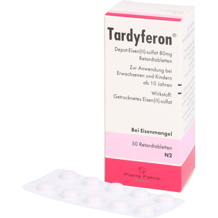 Tardyferon Depot-Eisen(II)-Sulfat 80 mg Retardtabletten, 50 pc Capsules