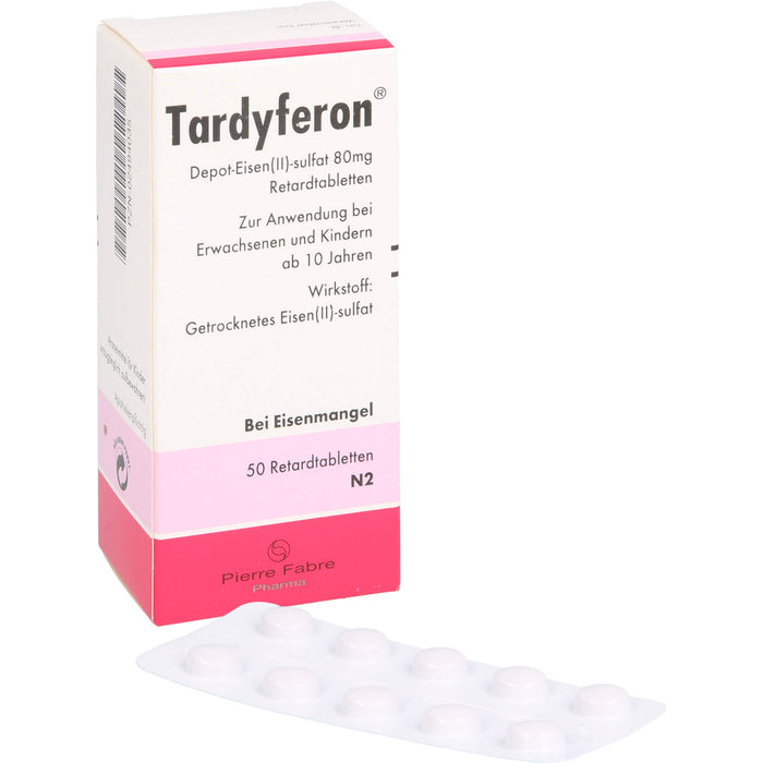 Tardyferon Depot-Eisen(II)-Sulfat 80 mg Retardtabletten, 50 pc Capsules