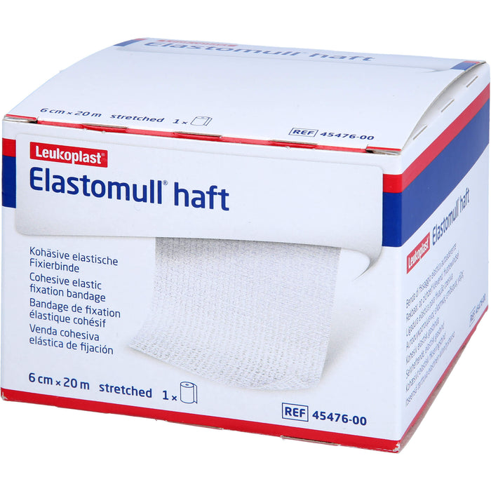 Elastomull haft 6 cm x 20 m kohäsive, elastische Fixierbinde, 1 pcs. Bandage