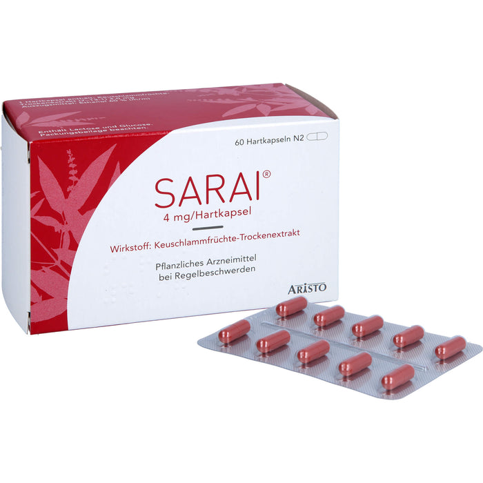 Sarai Hartkapseln bei Regelbeschwerden, 60 pc Capsules