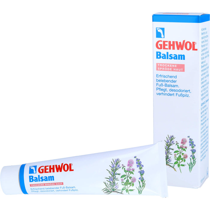 GEHWOL erfrischend belebender Fußbalsam für trockene Haut, 125 ml Cream