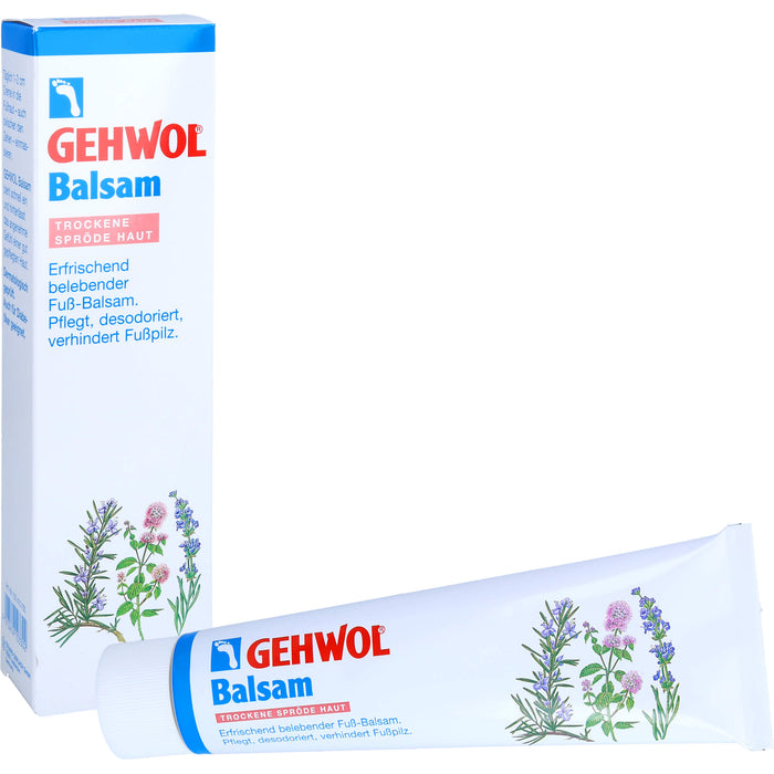 GEHWOL erfrischend belebender Fußbalsam für trockene Haut, 125 ml Crème