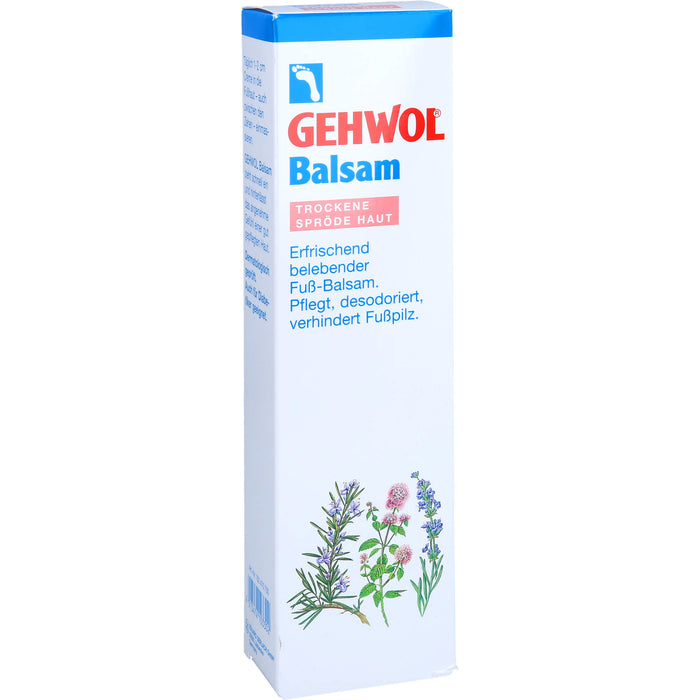 GEHWOL erfrischend belebender Fußbalsam für trockene Haut, 125 ml Creme