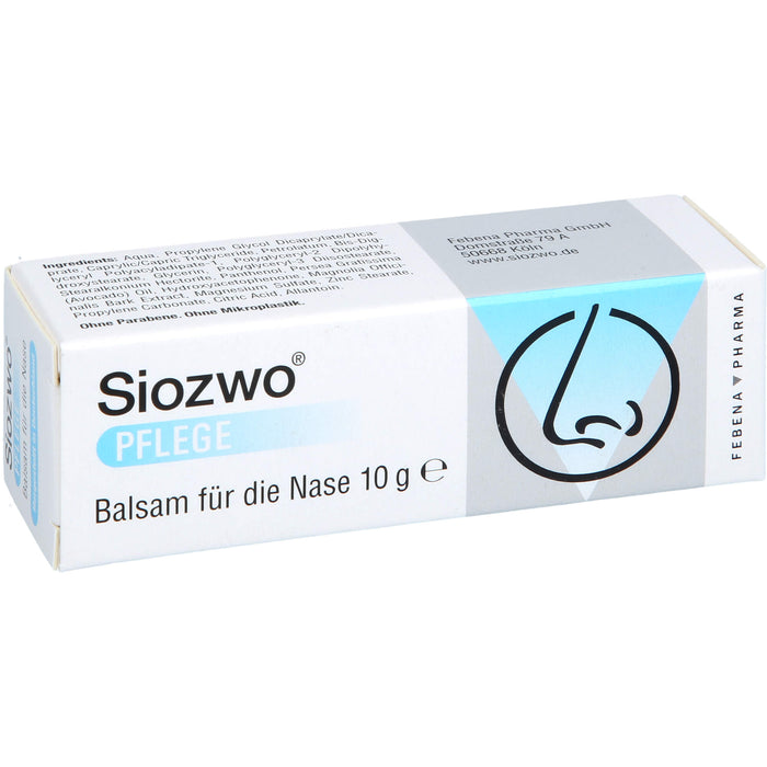 Siozwo Pflegebalsam für die Nase, 10 g Creme