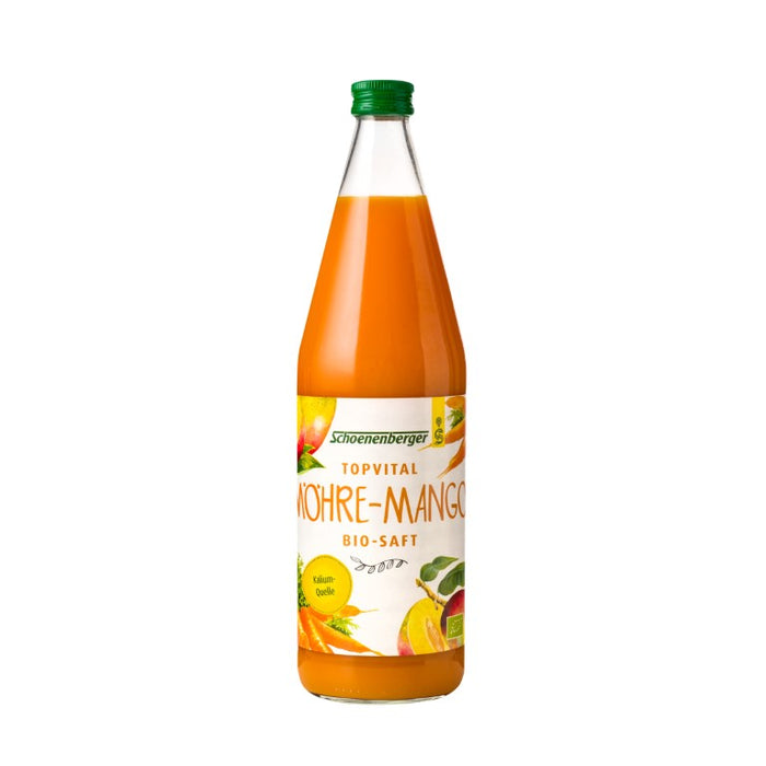 Schoenenberger Topvital Möhre-Mango Bio-Saft, 750 ml Solution