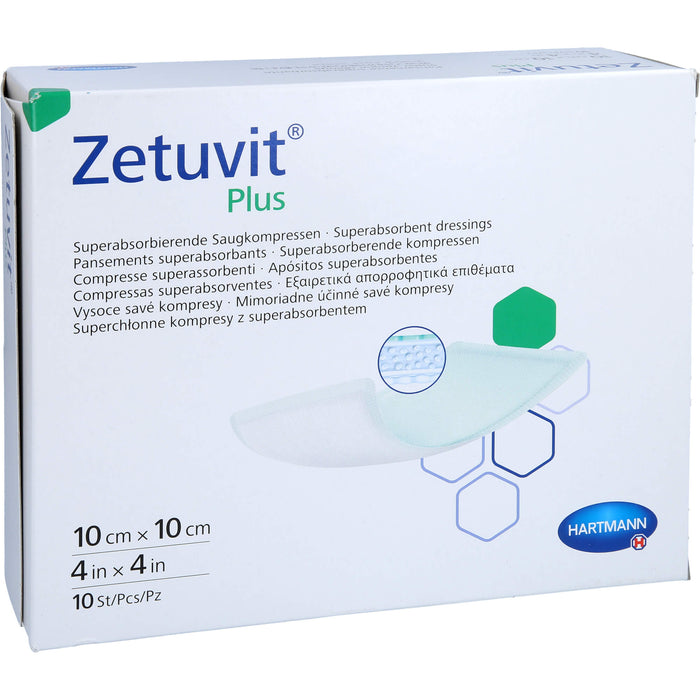 HARTMANN Zetuvit Plus steril 10 x 10 cm, 10 pc Compresses