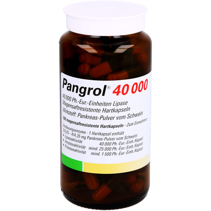 Pangrol 40000 Kapseln Verdauungsenzyme, 100 pc Capsules