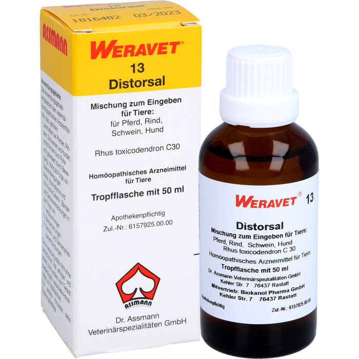 WERAVET 13 Distorsal Mischung, 50 ml Solution