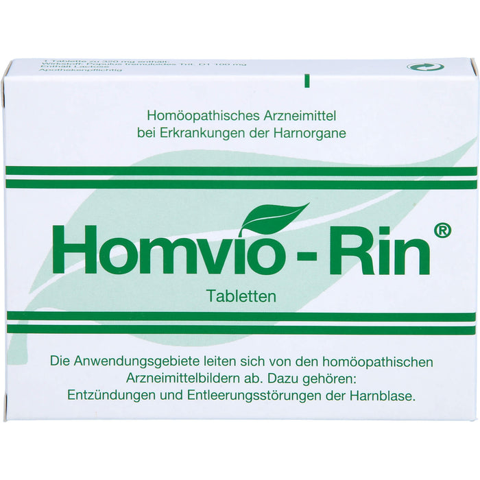 Homvio-Rin Tabletten gegen Entzündungen und Entleerungsstörungen der Harnorgane, 50 pc Tablettes