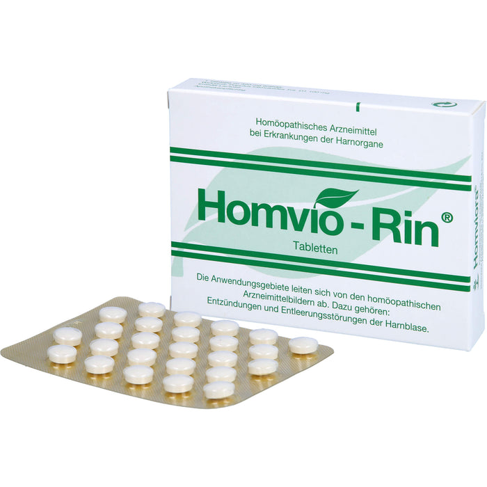 Homvio-Rin Tabletten gegen Entzündungen und Entleerungsstörungen der Harnorgane, 50 St. Tabletten