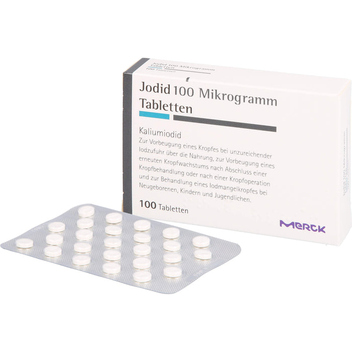 MERCK Jodid 100 Mikrogramm Tabletten, 100 St. Tabletten