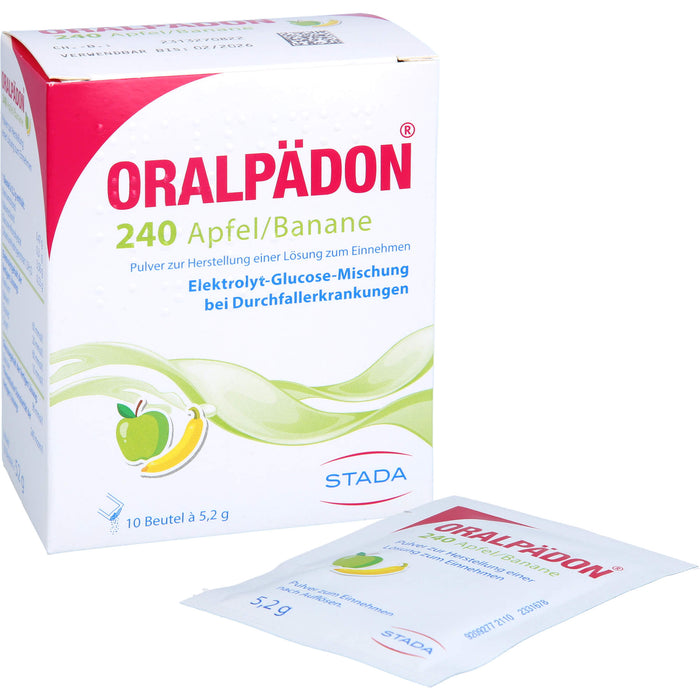 Oralpädon 240 Apfel-Banane Pulver, 10 St. Beutel