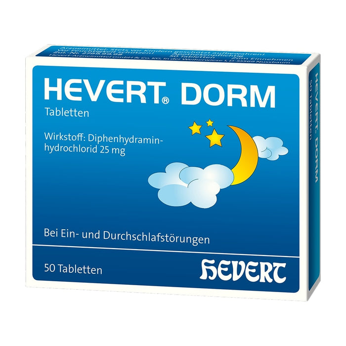 Hevert Dorm Tabletten bei Ein- und Durchschlafstörungen, 50 pcs. Tablets