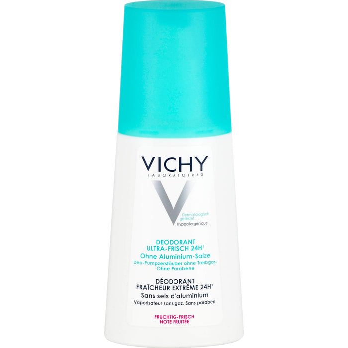 VICHY Déodorant 24h ultrafrisch Deo-Pumpzerstäuber, 100 ml Solution