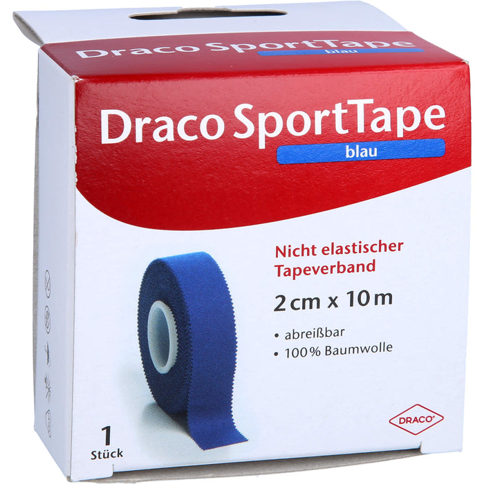 Dracotapeverband 10mx2cm blau, 1 St VER