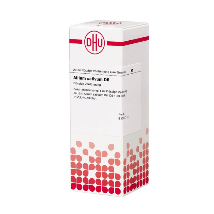 DHU Allium sativum D6 Dilution, 20 ml Lösung