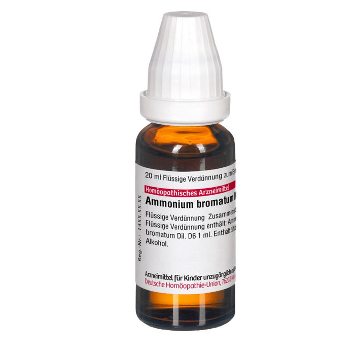 Ammonium bromatum D6 DHU Dilution, 20 ml Lösung