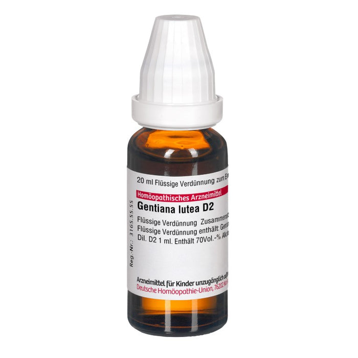 Gentiana lutea D2 DHU Dilution, 20 ml Lösung