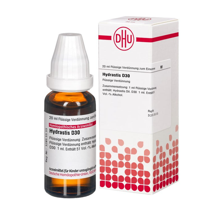 DHU Hydrastis D30 Dilution, 20 ml Lösung