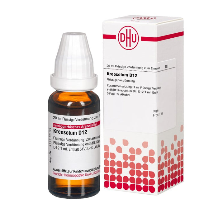 Kreosotum D12 DHU Dilution, 20 ml Lösung