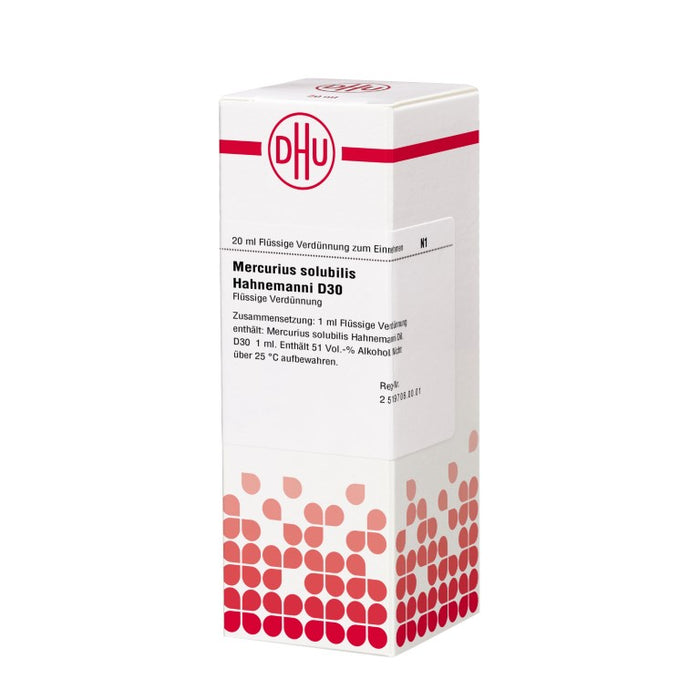 DHU Mercurius solubilis Hahnemanni D30 Dilution, 20 ml Lösung