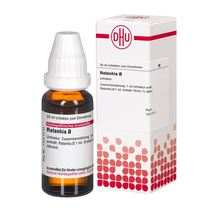 Ratanhia Urtinktur D1 DHU, 20 ml Lösung